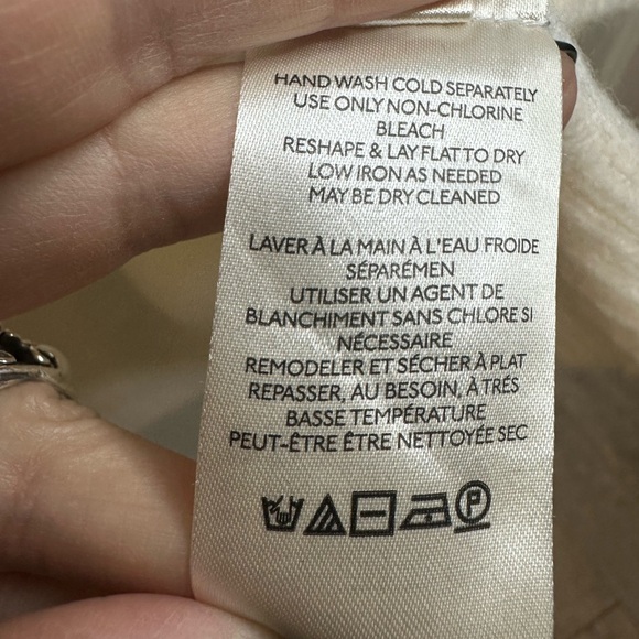 Free People Afterglow Mock Neck Cream Oversized Cozy Winter Sweater Size Smalll - Picture 16 of 17